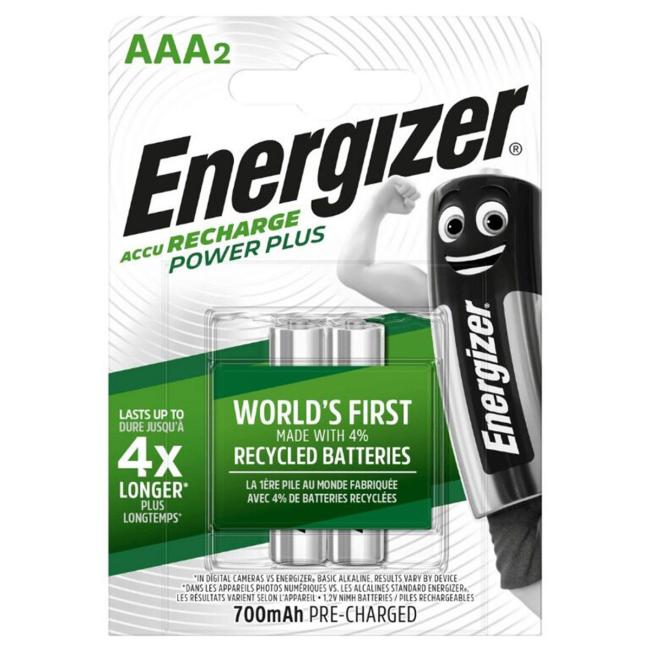 Batéria Energizer mikrotužková nabíjateľná 800mAh AAA-HR03 / 2 ks