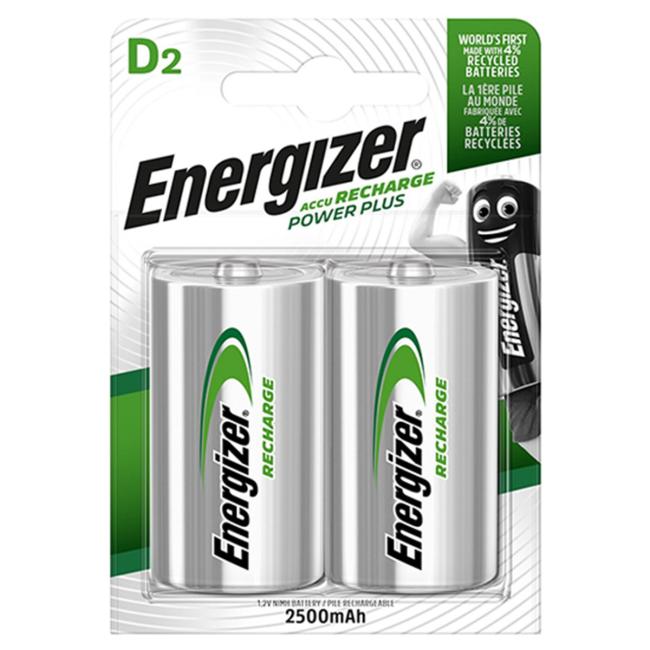 [EN635675] Batéria Energizer veľký monočlánok nabíjateľný 2500mAh HR20 / 2 ks