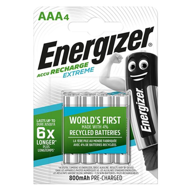 [EN635751] Energizer nabíjacia mikrotužková batéria 800 mAh AAA-HR03 / 4 ks