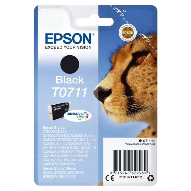 [EP003384] Atramentová kazeta Epson C13T07114H10 čierna 2-balenie pre D120, DX7400/7450/8400/8450 (2x450 strán)