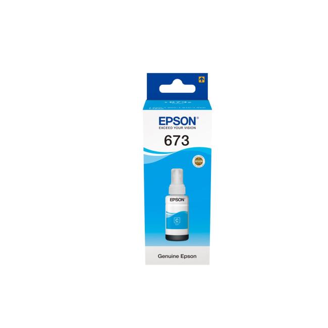 [EP018414] Atramentová náplň Epson C13T67324A cyan pre L800/L805/L850/L1800 (70 ml)