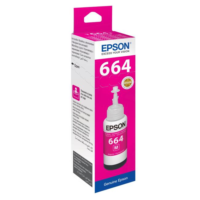 Ink cartridge Epson C13T66434A magenta for L100/L200/L300/L1300/L355/L365/L386 (4,000 pages)