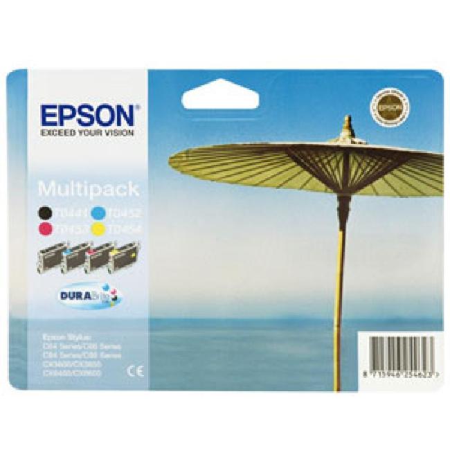 Ink cartridge Epson T04454010A CMYK multipack for S C64/C84/CX3650