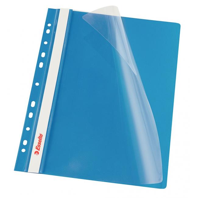 Esselte VIVIDA blue Europunched PVC quick binder