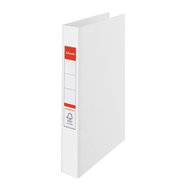 Esselte all-plastic 4-ring binder 4.2 cm VIVIDA white