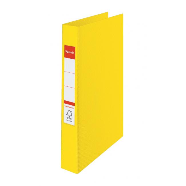 4-ring binder Esselte all-plastic 4.2 cm VIVIDA yellow