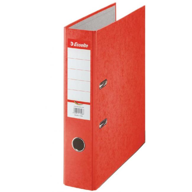 [ES017926] Esselte Rainbow 7.5cm red lever folder