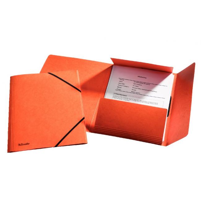 Esselte orange foam cover with rubber band