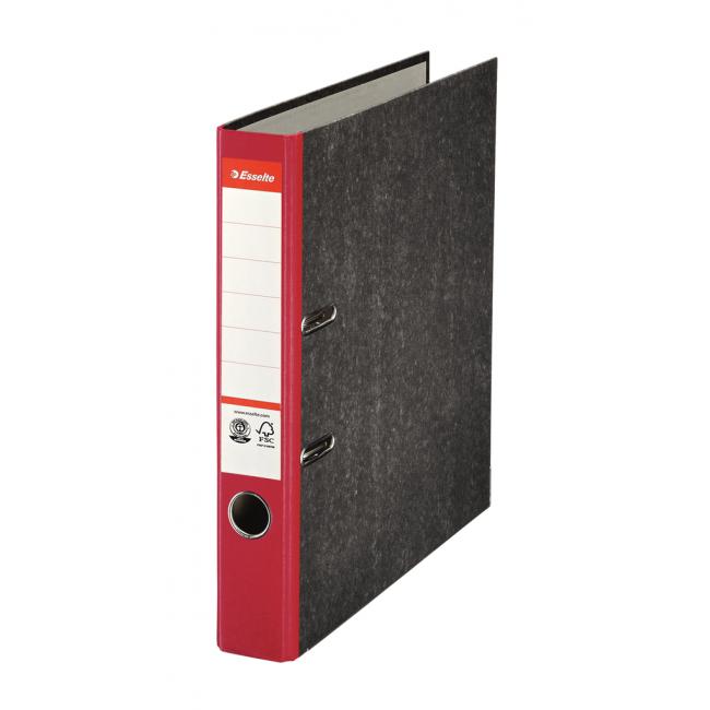 [ES036062] Pákový pilník Esselte Marble 5cm červený