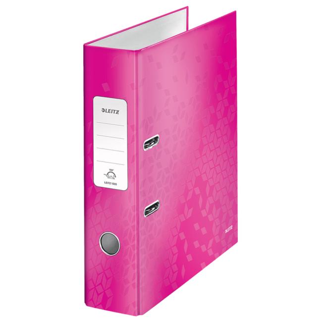Lever filer Leitz 180° WOW 8cm pink