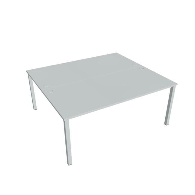 [ON118083] Uni work table, double, 180x75.5x160 cm, gray/grey