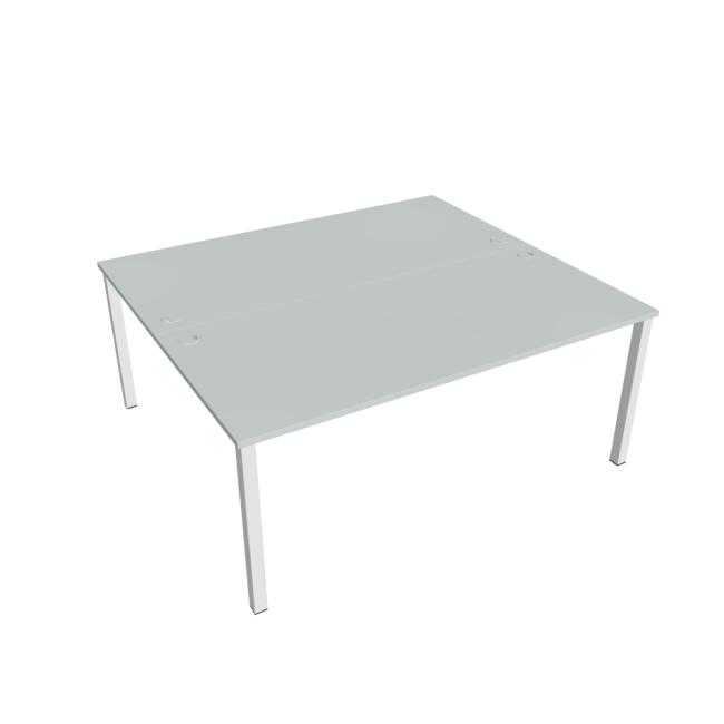 [ON118084] Uni work table, double, 180x75.5x160 cm, grey/white