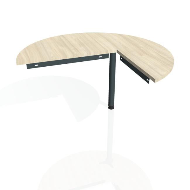 Prídavný stolík Brána ľavá, 120x75,5 cm, achát/kov