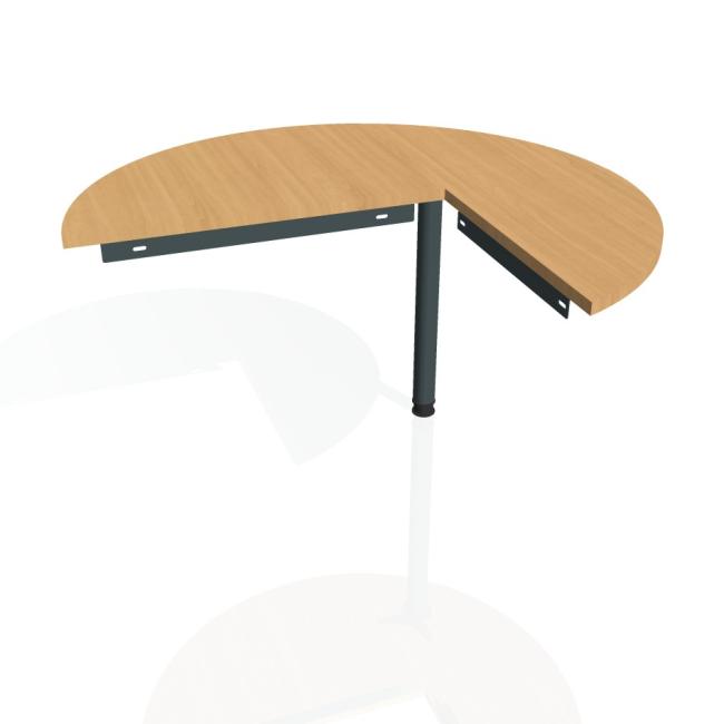 [ON120129] Additional Gate table, left, 120x75.5 cm, beech/metal