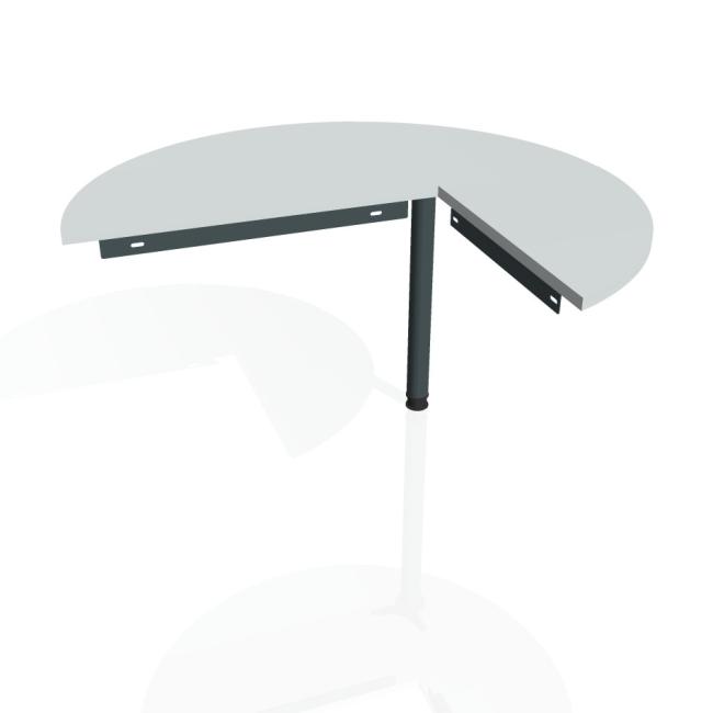 [ON120189] Additional table Gate, left, 120x75.5 cm, grey/metal