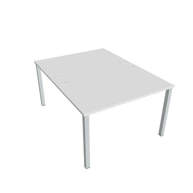 [ON120192] Uni work table, double, 120x75.5x160 cm, white/grey