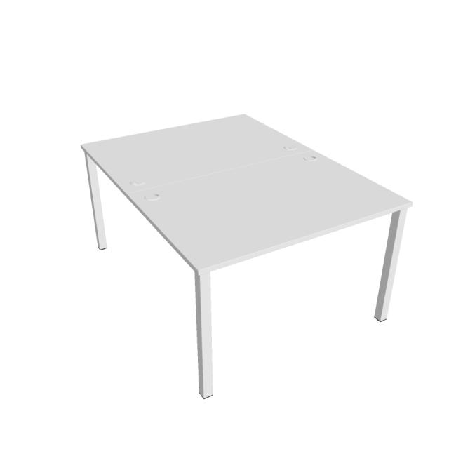 [ON120193] Uni work table, double, 120x75.5x160 cm, white/white
