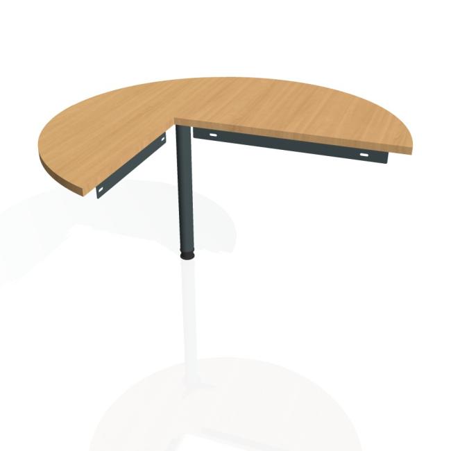 [ON120229] Additional Gate table, right, 120x75.5 cm, beech/metal