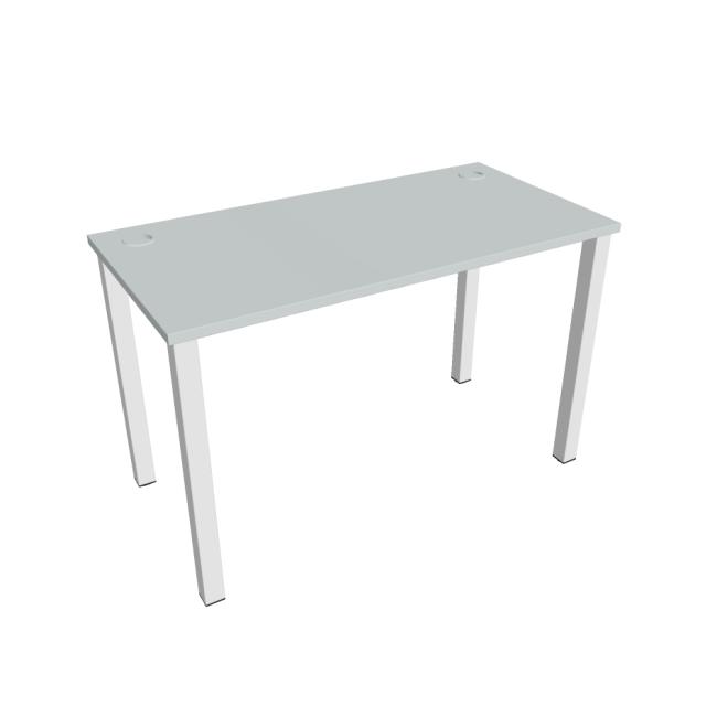 Uni work table, 120x75.5x60 cm, grey/white