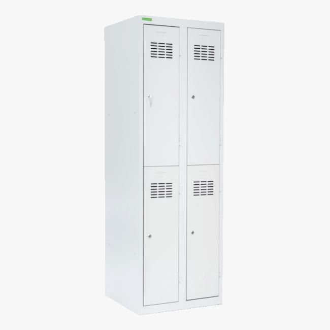 [AA000135] 4-door wardrobe with short doors, 180x60x50cm, color RAL 7035