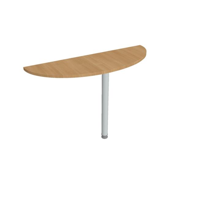 Additional Gate table, 120x75.5x40 cm, oak/metal