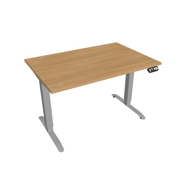 [ON120442] Motion desk, PO, 2S, 120x70.5-120.5x80 cm, oak/grey