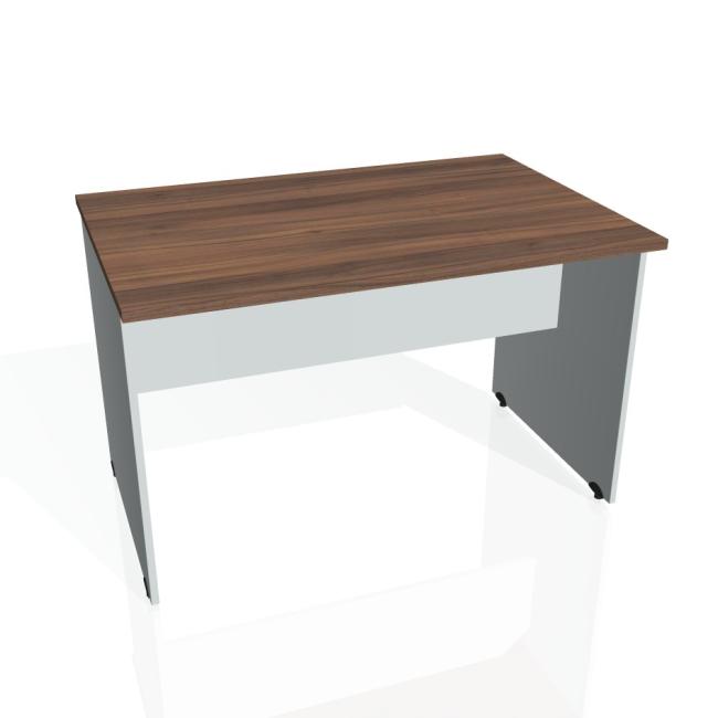 Gate meeting table, 120x75.5x80 cm, walnut/grey