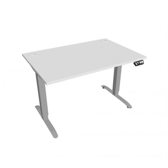 [ON120492] Motion desk, PO, 2S, 120x70.5-120.5x80 cm, white/grey