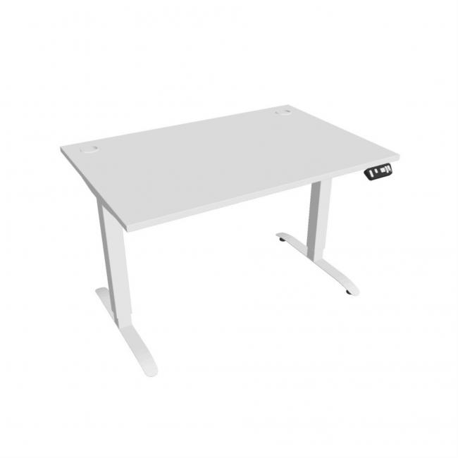 [ON120493] Motion desk, PO, 2S, 120x70.5-120.5x80 cm, white/white