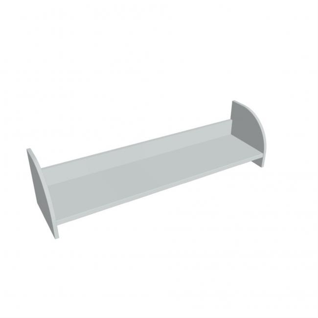 Hanging wall shelf Hobis, 120 cm, gray
