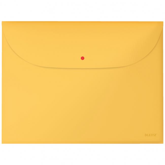 Plastic cover A4 with stud Leitz Cozy warm yellow 3 pcs