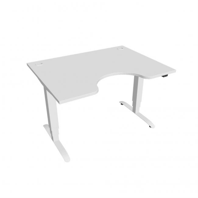 [ON124093] Motion Ergo desk, ZO, 3S, 120x61-128x90 cm, white/white
