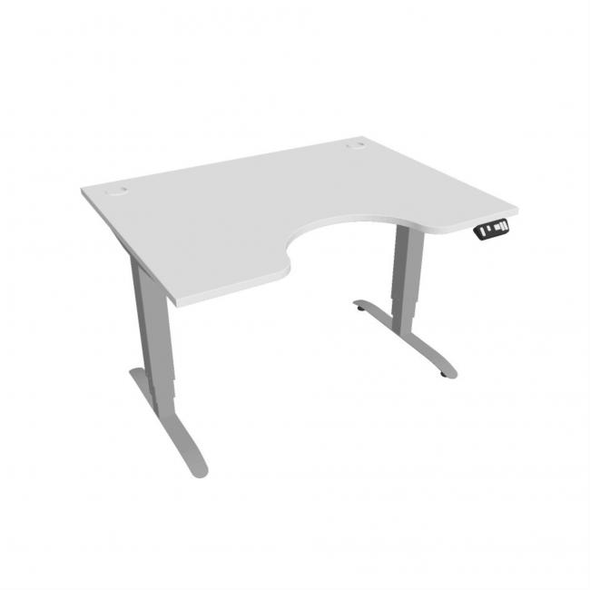 [ON124192] Motion Ergo desk, PO, 3S, 120x61-128x90 cm, white/grey