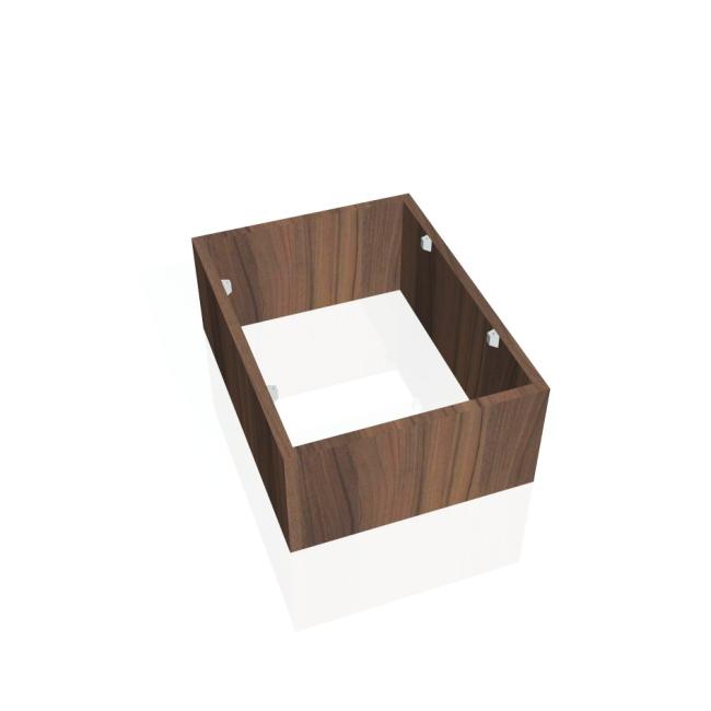 [ON124601] Hobis container plinth, walnut/walnut
