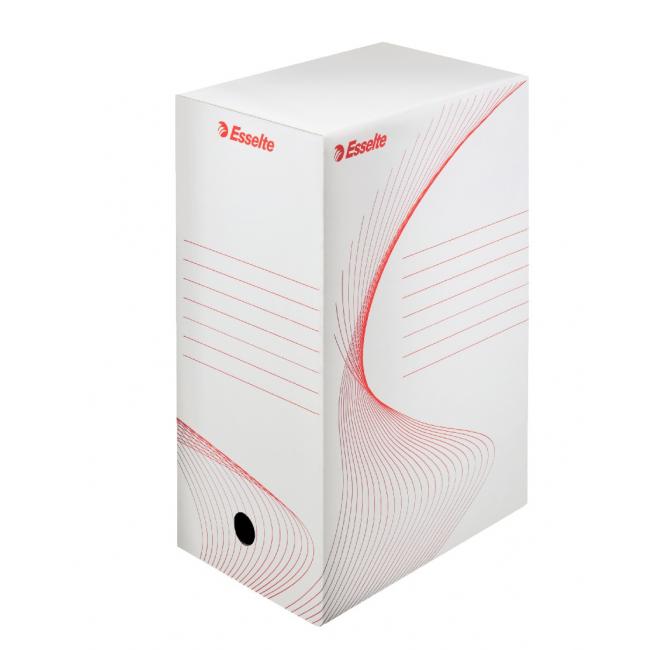 Archive box Esselte 150mm white/red