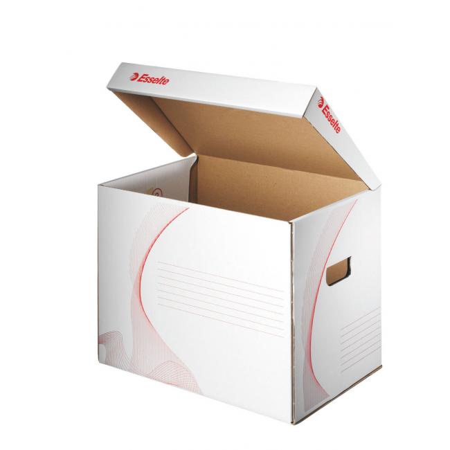 Archive box universal Esselte white/red 398x302x280 mm