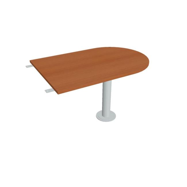Additional Flex table, 120x75.5x80 cm, cherry/metal