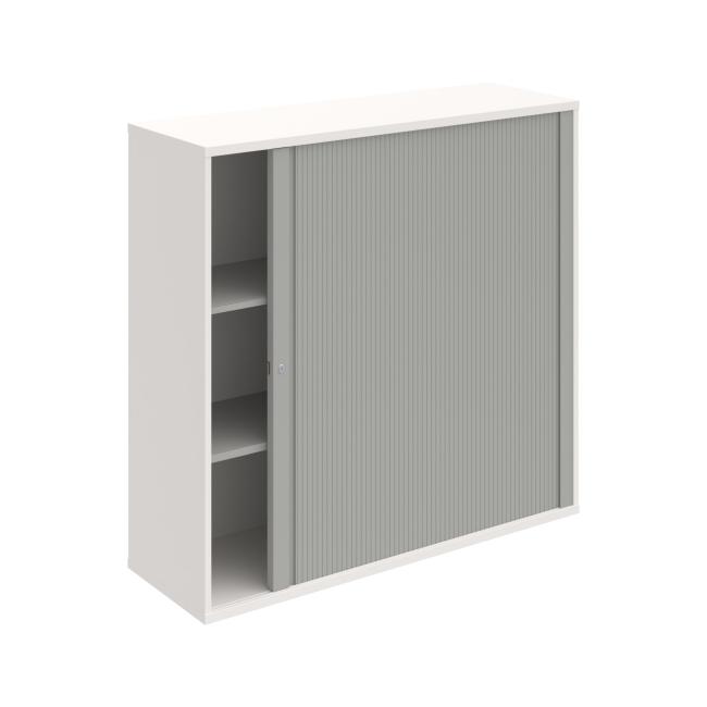 [ON125889] Shelving cabinet Strong P, 120x115.2x40 cm, grey/white