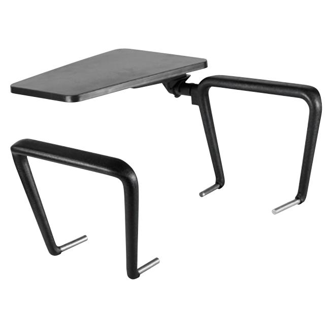 Plastic armrests with folding table BR 15 black 2 pcs