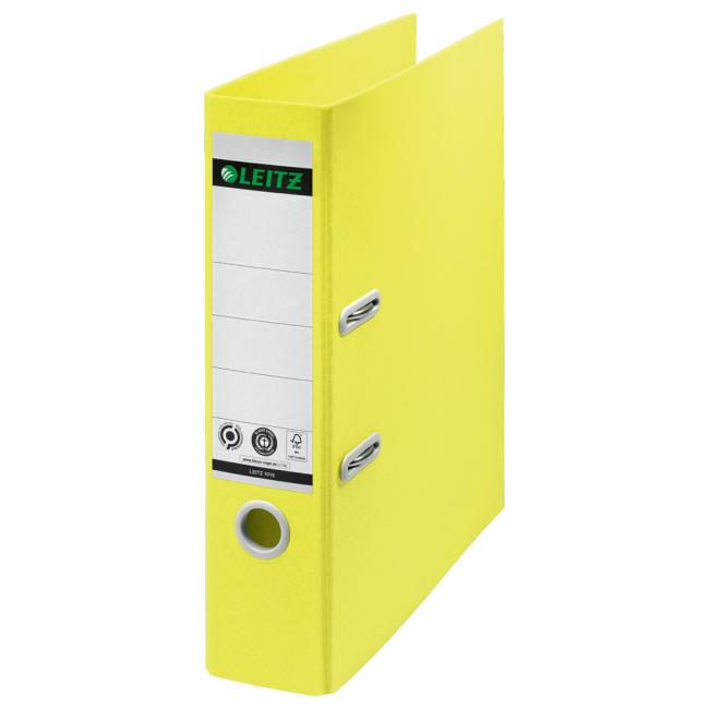 Lever filer Leitz 180° Recycle 8cm yellow