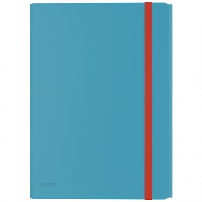 Leitz Cozy soft plastic cover with rubber band with inner pocket calm blue