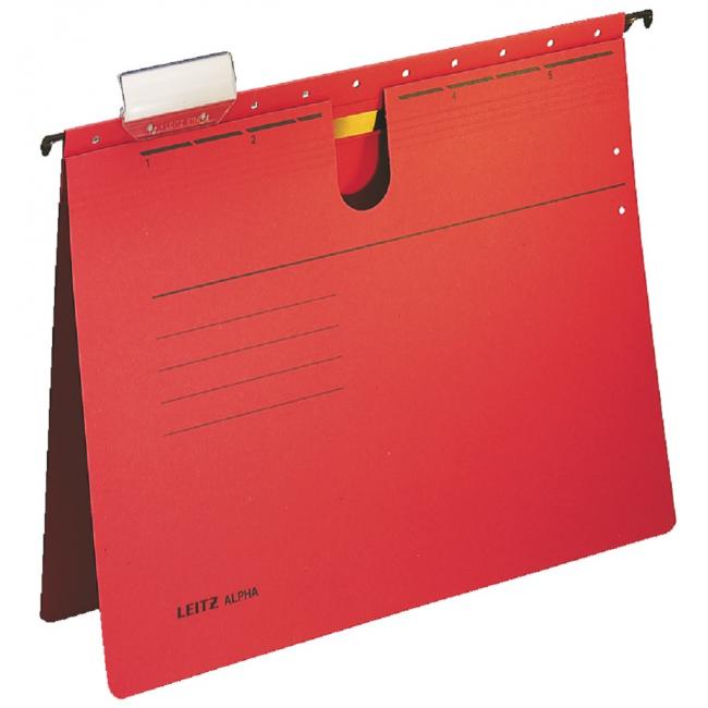 Leitz ALPHA hanging case with red quick fastener