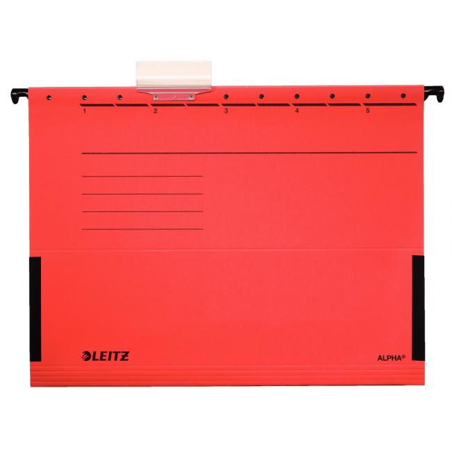 Hanging case Leitz ALPHA with red sides
