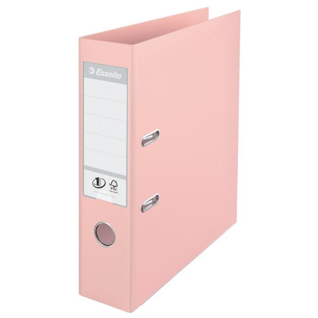 Esselte No.1 pákový priečinok celoplastový 7,5cm Solea broskyňa