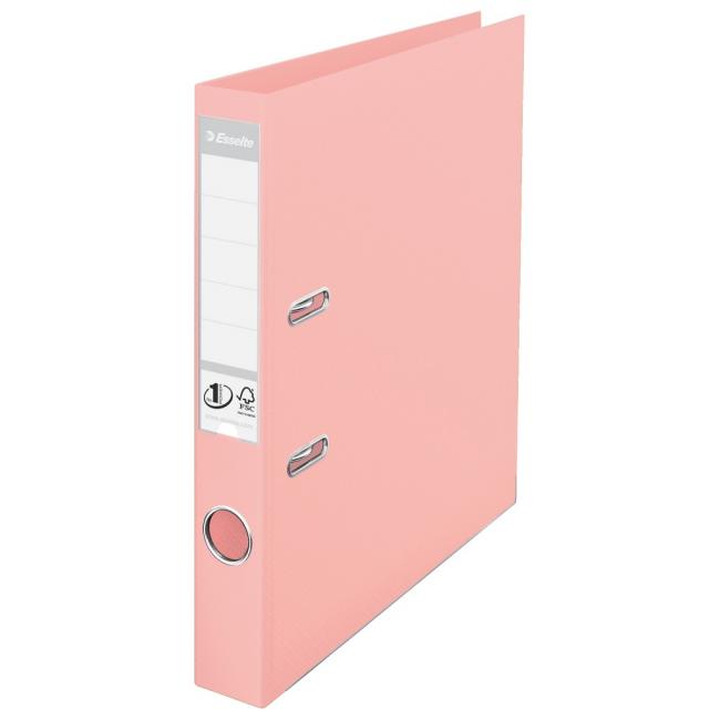 Lever folder Esselte No.1 all-plastic 5cm Solea peach