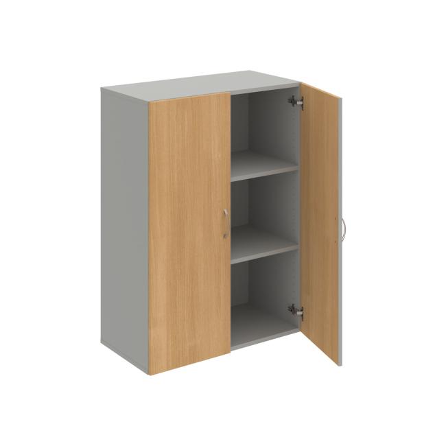 Drive shelf cabinet, 80x111x42 cm, oak/grey