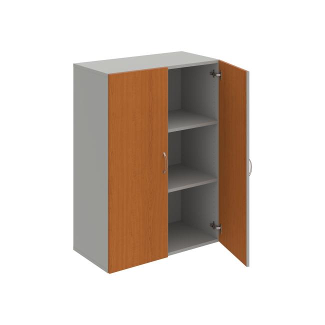 Drive shelf cabinet, 80x111x42 cm, cherry/grey