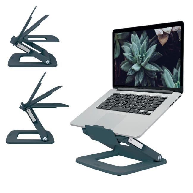 [ES240089] Leitz Ergo adjustable laptop stand with multiple tilt angles, velvet gray