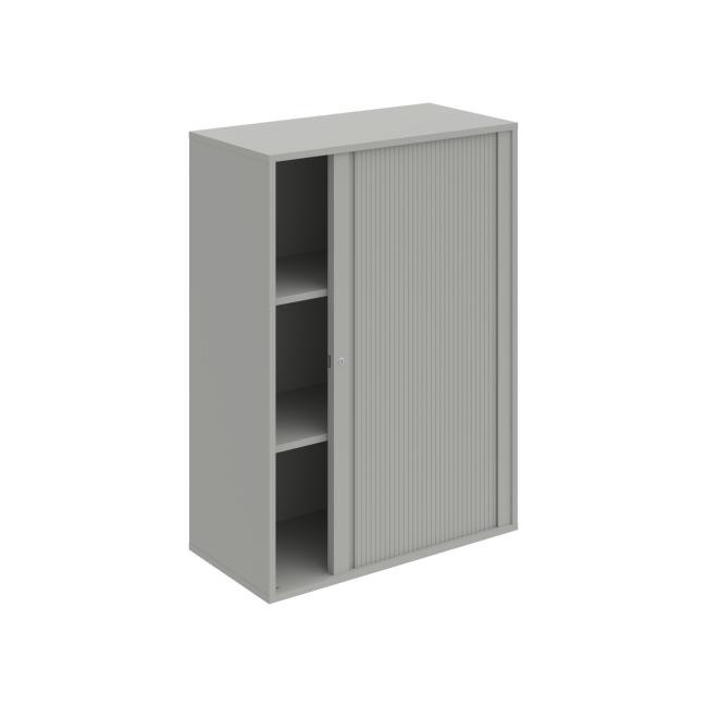Drive shelf cabinet, 80x111x40 cm, gray/grey, lock