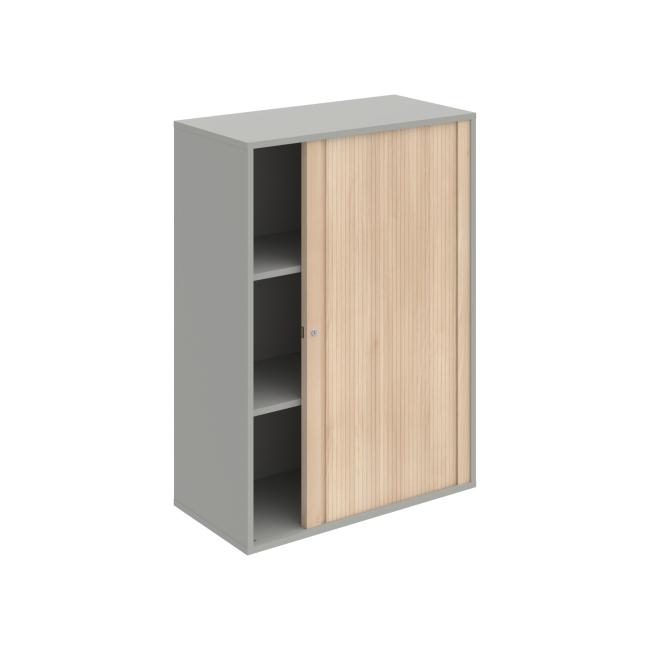 Drive shelf cabinet, 80x111x40 cm, agate/grey, lock
